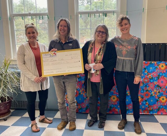 B2 Golden Apple Awards Mosier Community School nominees plus D21 board member Rebecca Thistlethwaite.jpg